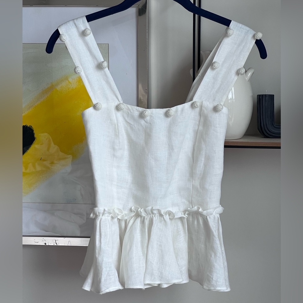 Waimari Ruffle PomPom Tank Top - Picture 6 of 6